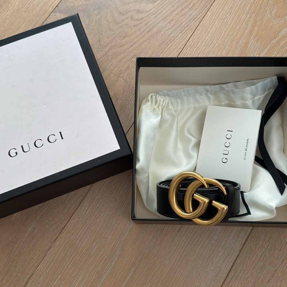Gucci belt. Women’s Gucci Marmont belt. Size 85
